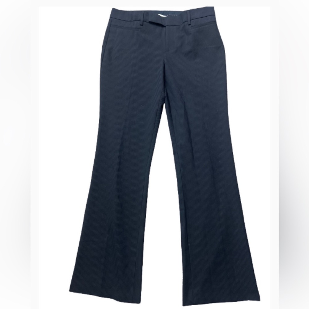 GAP Chic‎ Preppy  Navy Blue Pinstripes Boot Cut Pants